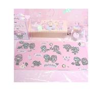 (TwinStars) Tapis de souris Sanrio Mymelody Kuromi Cinnamoroll en PVC imperméable, résistant à l'huile et antidérapant