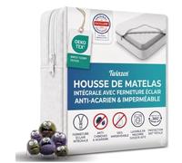 Twinzen - Housse De Matelas Intégrale 150x200x25cm - Anti-Punaise de Lit