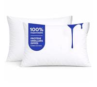 Twinzen Protege Oreiller 50x75 cm, Lot de 2 - Protège Oreiller Imperméables - Lavables à 90°C - Anti-Acariens, Oeko-Tex, pour Bébé & Peaux Sensibles