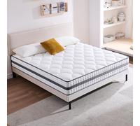 Twirest Matelas 90x190x25 cm Matelas Hybride en Mousse à mémoire de Forme à Ressorts ensachés,Durable et Doux pour la Peau, Durable et Respirant (90x190x25)