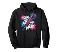 Twirl Your Art Make Your Mark Bâton néon Sweat à Capuche