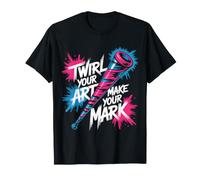 Twirl Your Art Make Your Mark Bâton néon T-Shirt