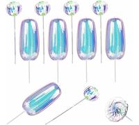 Twirler arc-en-ciel, bâton de tourbillon, bâton arc-en-ciel, baguette magique à bulles, baguette magique à bulles, tourbillon et éblouissement, jouets variables pour fête amusante et attrayante (10
