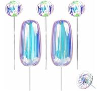 Twirler arc-en-ciel, bâton de tourbillon, bâton arc-en-ciel, baguette magique à bulles, baguette magique à bulles, tourbillon et éblouissement, jouets variables pour fête amusante et attrayante (5