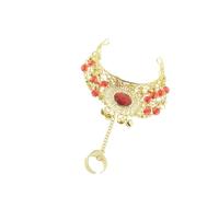 TWISAXC Bracelet d'esclave en cristal sublimant la danse du ventre | des sons joyeux. Spectacles de danse gitane. Bijoux tribaux pour le ventre. Bracelet de bijoux gitans.