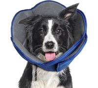 TWISAXC Collier Isabelino Para Perros Collier Donut pour Chien,Bleu,S | Pendant la Récupération Cône Souple pour Chiens Cône de Chien Pas Facile à Déformer. pour les chiens après, c'est sale
