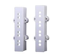TWISAXC Ensemble de deux caches micros ouverts pour basse électrique 4 | blanc.