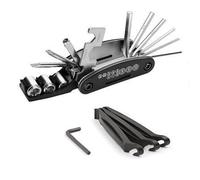 TWISAXC Kit d'outils pour vélo 12 pièces Comprenant Un kit de réparation de | pneus, une ynamométrique, 2 démonte-pneus et un adaptateur pour valve Presta. Indispensable pour toutes les