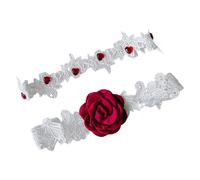 TWISAXC Magnifique jarretière en dentelle rose, accessoire de cérémonie | et très confortable à porter. Idéale pour les demoiselles d'honneur et les occasions spéciales. Un cadeau de mariage pour