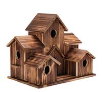TWISAXC Mangeoire Suspendue pour Oiseaux, Magnifique Havre Rustique, nichoir Unique pour Jardin, Charme de mangeoire Suspendue, Lieu de Repos pour Oiseaux sur terrasse dans la