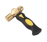TWISAXC Marteau en Laiton à Manche Court, conçu pour Une Prise en Main Confortable Lors de la création de Bijoux et du façonnage. Tête de Marteau Alliage
