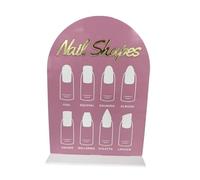 TWISAXC Présentoir à ongles esthétique, solution idéale pour les professionnels, mettant en valeur le nail art de façon spectaculaire. Support pour faux, Style B