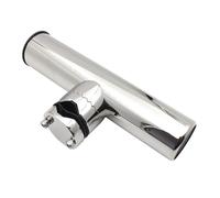 TWISAXC Support de Canne à pêche réglable en Acier Inoxydable, fixé sur Rail, pour Bateau Kayak. Facile à Installer et Retirer lorsqu'il n'est Pas utilisé, Argent, 22 mm - 32 mm