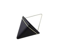 TWISAXC Support de plantes unique, étagère triangulaire, vase mural pour plantes succulentes, cactus, pot de fleurs suspendu, jardinière murale, Noir, M