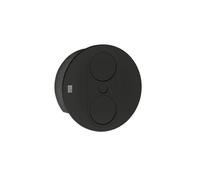 Twist 2 USB A + C, Einbausteckdosenelemente, Rond, Avec Prise Schuko, Noir Ma