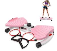 Twist Board avec cordes de traction - Charge maximale : 120 kg - Fitness Waist Twister avec fonction de massage - Entraînement abdominal pour la maison - Planche d'équilibre pour la taille, la perte