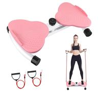 Twist Board Twist Waist Disc Board avec cordon de serrage, planche d'exercices abdominaux debout, capacité de charge de 300 lb, appareil pour abdominaux, entraînement d'équilibre et massage des pieds