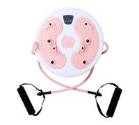 Twist Board - Waist Twisting Disc with Calorie Counter | Magnetic Foot Mass | 28x28x3cm, 580g, PP Construction, Smart Calorie Counter, Magnetic Foot Massage Points, Balance Training, Supports Up To 90kg