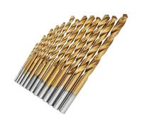 Twist Drill Bit Set, Wood Metal Drilling Tools, 13 Piece Precision Bits, Stainless Steel Compatible, Aluminum Copper Iron Woodworking Workshop Repair Maintenance Tool Kit Industrial 13.5x7.6x1.4cm