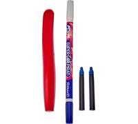 Twist En Couleurs Assorties, Stylo Roller Sphérographique Ergonomique, Pour Droitiers Et Gauchers, Pour École Et Bureau, Pointe M Indéformable, 2 Cartouches Bleues Et Effaçables Incluses,