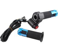 Twist Gas Grips 3 -vitesse avec écran d'affichage LED pour vélo électrique (bleu)