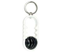 Twist Loop Charm - 3D Printed Spiral Keychain, Fidget Use with Stress Relief Function, Double Helix Rotating, Polymer Structure, Portable Focus Gadget for Backpack Keys Office School Classroom Party