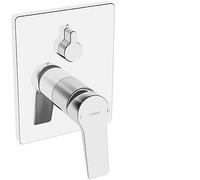 Hansa Hansatwist Mitigeur de bain et douche, kit de finition, encastrÃ©, rosace carrÃ©e, 8984908, Coloris: chrome - 89849083