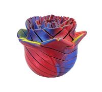 Twist Rose Fidget Toy - 3D Printed Stress Relief System, Sensory Calming Tool with Daily Use, Rotating Floral Design, Silent Hand Mechanism, Reduction Gadget for Adults Study Work Office Desk