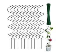 Twist Stake | Support métallique pour plantes - Outil polyvalent pour jardin et jardin pour le soutien des cépages, légumes et roses