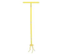 Twist Tiller Garden Claw Tool Manual Cultivateur à main longue poignée en acier inoxydable jaune