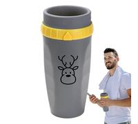 Twist Top Cup - Tasse de voyage étanche de 300 ml, avec couvercle torsadé isotherme | Tasse à café thermique avec paille, récipient à boissons portable pour boissons chaudes et froides
