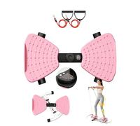 Twist Waist Board,Twist Stepper,Planche Pilate,Planches De Torsion Twist Board Power Twister Plateforme,Fitness à Domicile Exercice Abdominal Appareil d'Entraînement, Compteur LED (Rose)