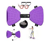 Twist Waist Board,Twist Stepper,Planche Pilate,Planches De Torsion Twist Board Power Twister Plateforme,Fitness à Domicile Exercice Abdominal Appareil d'Entraînement, Compteur LED (Violet)