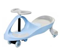 TwistCar Voiture sans pédales pour Enfant + 3 ans, entraînée par volant 360° Max 120 kg Roue Caoutchouc siège profilé (Bleu)