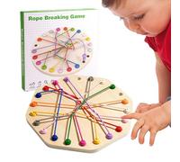 Twisted Corde Puzzle Game - Wooden Logic Challenge Toy pour Les Et Les Adultes | Compétences De Réflexion sur Le Conseil Scolaire, Coordination Œil-Main, Interaction Parent-Enfant, Plaisir De