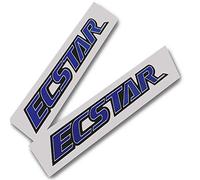 Twisted Melon ECSTAR Lot de 2 Stickers Motif Sponsor Bleu/Noir