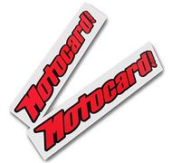 Twisted Melon Motocard Lot de 2 Stickers Motif Sponsor Rouge et Noir