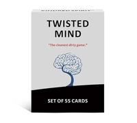 Twisted Mind Jeu de cartes de fête pour adultes - 55 cartes de défi amusantes avec une touche coquine - Jeu hilarant brise-glace pour amis, couples et soirées de jeu