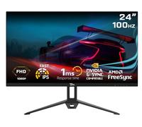 Twisted Minds Écran de jeu IPS rapide 24 pouces - Résolution FHD 1920 x 1080, taux de rafraîchissement de 100 Hz, rapport d'aspect 16:9, temps de réponse de 1 ms - Noir (TM24FHD100IPS)
