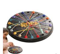Twisted rope puzzle game,rope unraveling board game,interactive rope challenge game,colorful twisted rope classification board game