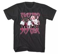 Twisted Sister Glam Rock Band Photo Men's T Shirt Metal Album Concert Tour Merch Black XL
