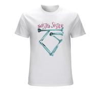 Twisted Sister LY Licensed Twisted Sister Washed Logo Mens T-Shirt White L