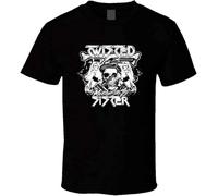 Twisted Sister Old School Rock Unisex 100% Cotton Short-Sleeve T-Shirts Black S