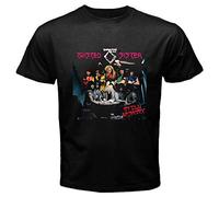 Twisted Sister Still Hungry T-Shirt Graphic Tee Printed Top for Mens Black M