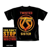 Twisted Sister - T-Shirt Homme Noir Twisted Sister "You Can'T Stop Rock N'Roll" (Taille S)