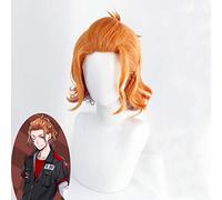 Twisted-Wonderland Cater Diamond Cosplay perruques Orange courte perruque de cheveux synthétiques résistant à la chaleur pour la fête d'halloween de carnaval