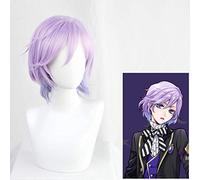 Twisted Wonderland Cosplay perruque Epel Felmier perruque Poison pomme clair violet cheveux neige blanc Halloween jeu de rôle postiche