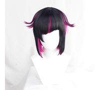 Twisted-Wonderland Lilia Vanrouge Cosplay perruque rose mixte noir Cosplay cheveux synthétique Halloween unisexe jeu de rôle comme photo
