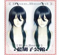 Twisted Wonderland MALLEUS DRACQMA Cosplay perruque belle au bois dormant maléfique Long Cosplay cheveux synthétiques hommes femmes jeu de rôle bleu ciel