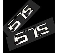 TwistedMelon Triumph Street Triple 675 Lot de 2 Stickers Motif Union Grise